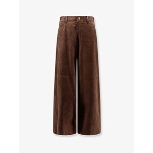 'S Max Mara Women Suede Trousers